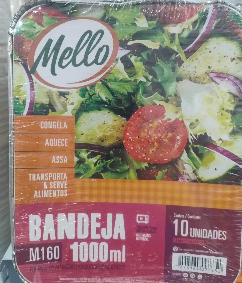 Bandeja de alumínio Mello M160 1.000 ml