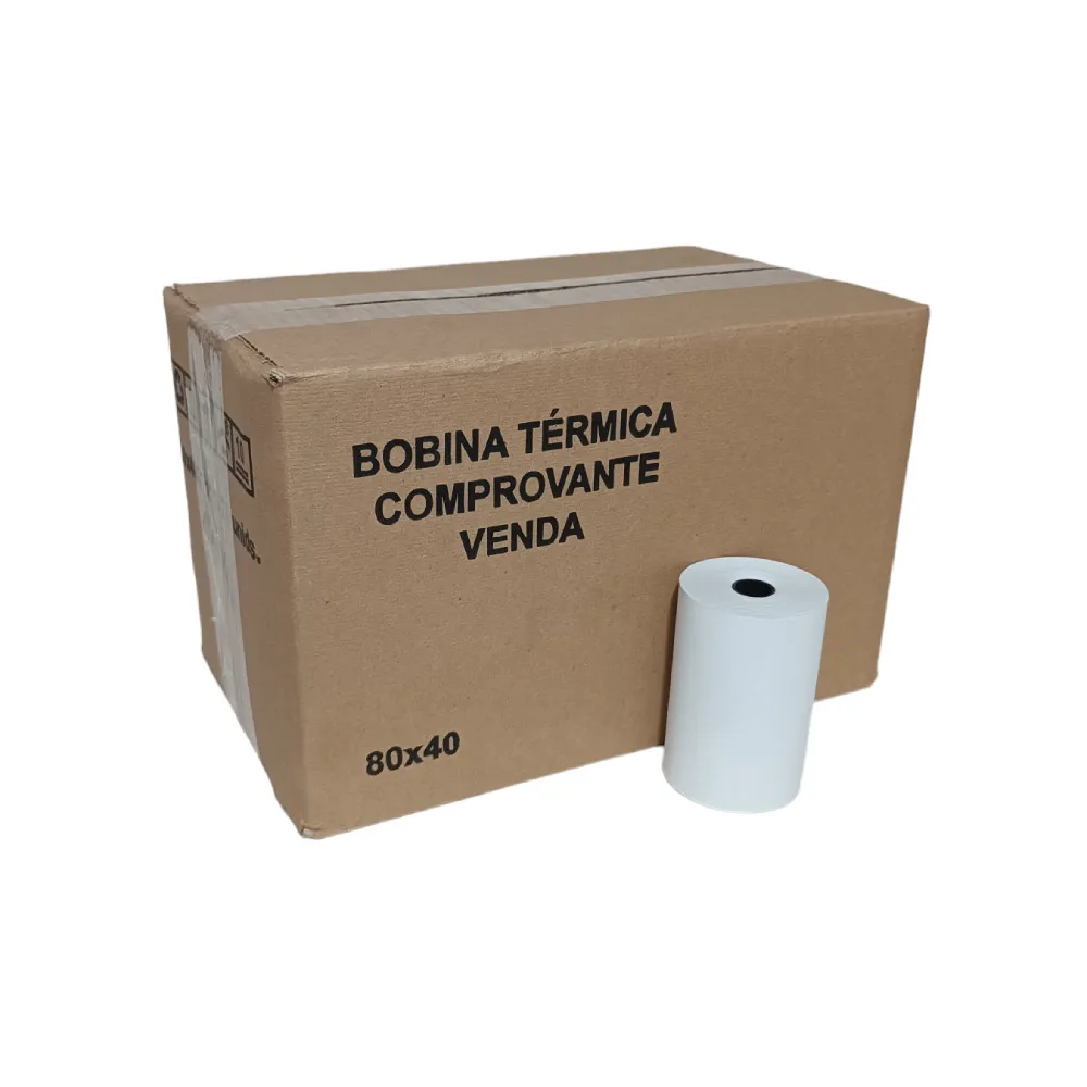 Bobina térmica branca 80 × 40
