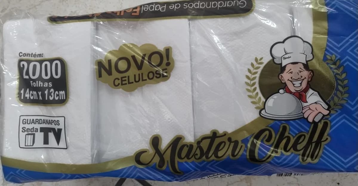 Guardanapo de papel seda TV Master Cheff