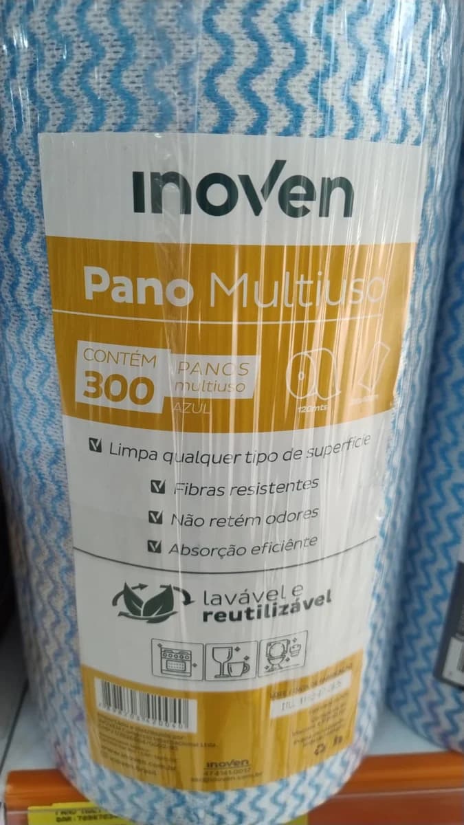 Pano multiuso azul Inoven 300 panos