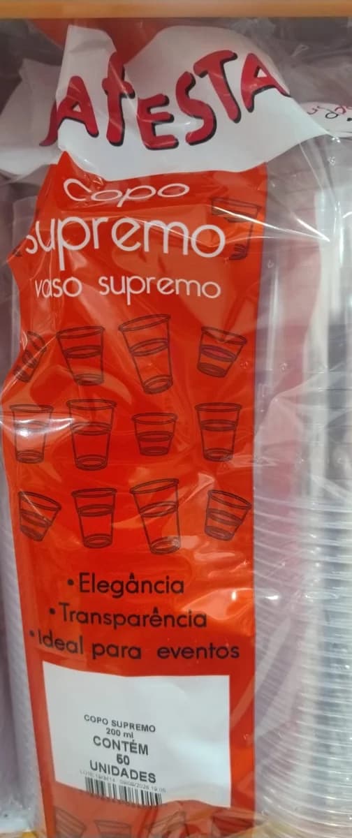 Copo Supremo Prafesta 200 ml