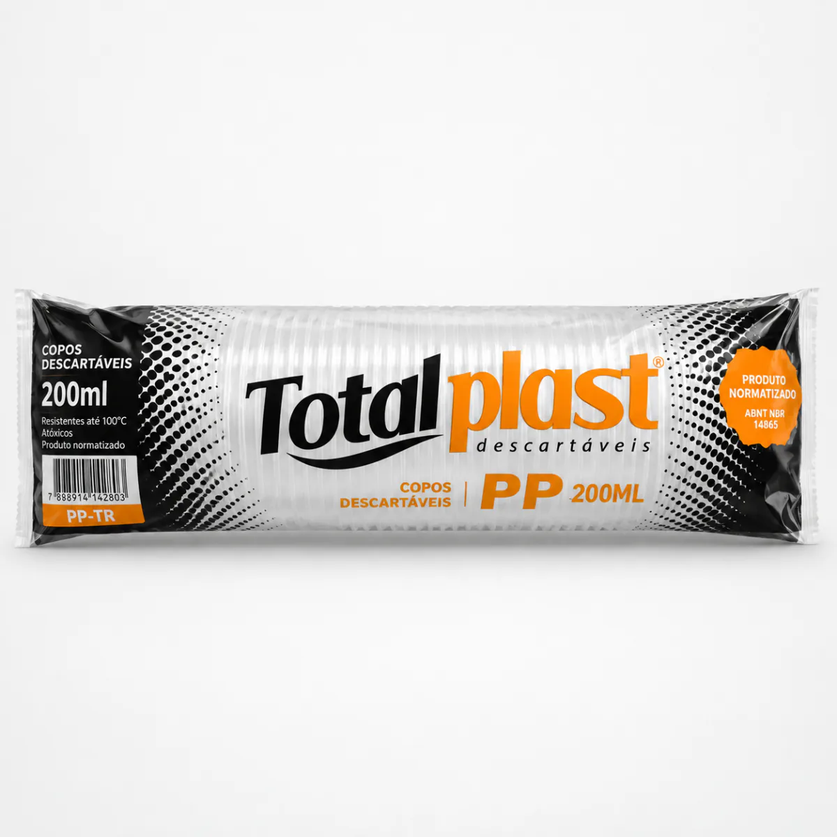 Copo descartável Totalplast PP 200 ml