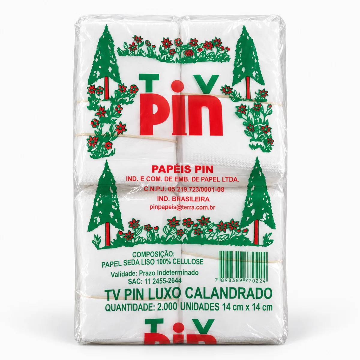 Papel seda TV Pin Luxo Calandrado