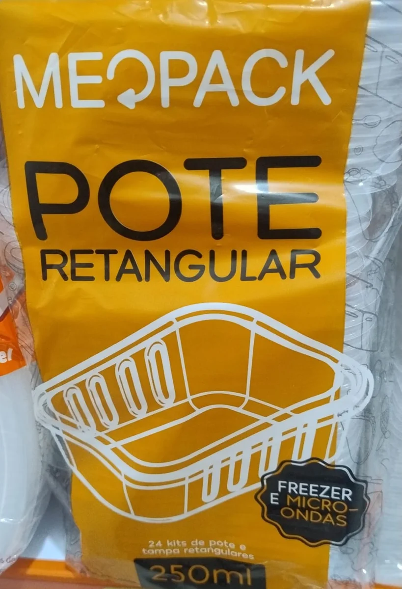 Kit pote e tampa Mepack 250 ml